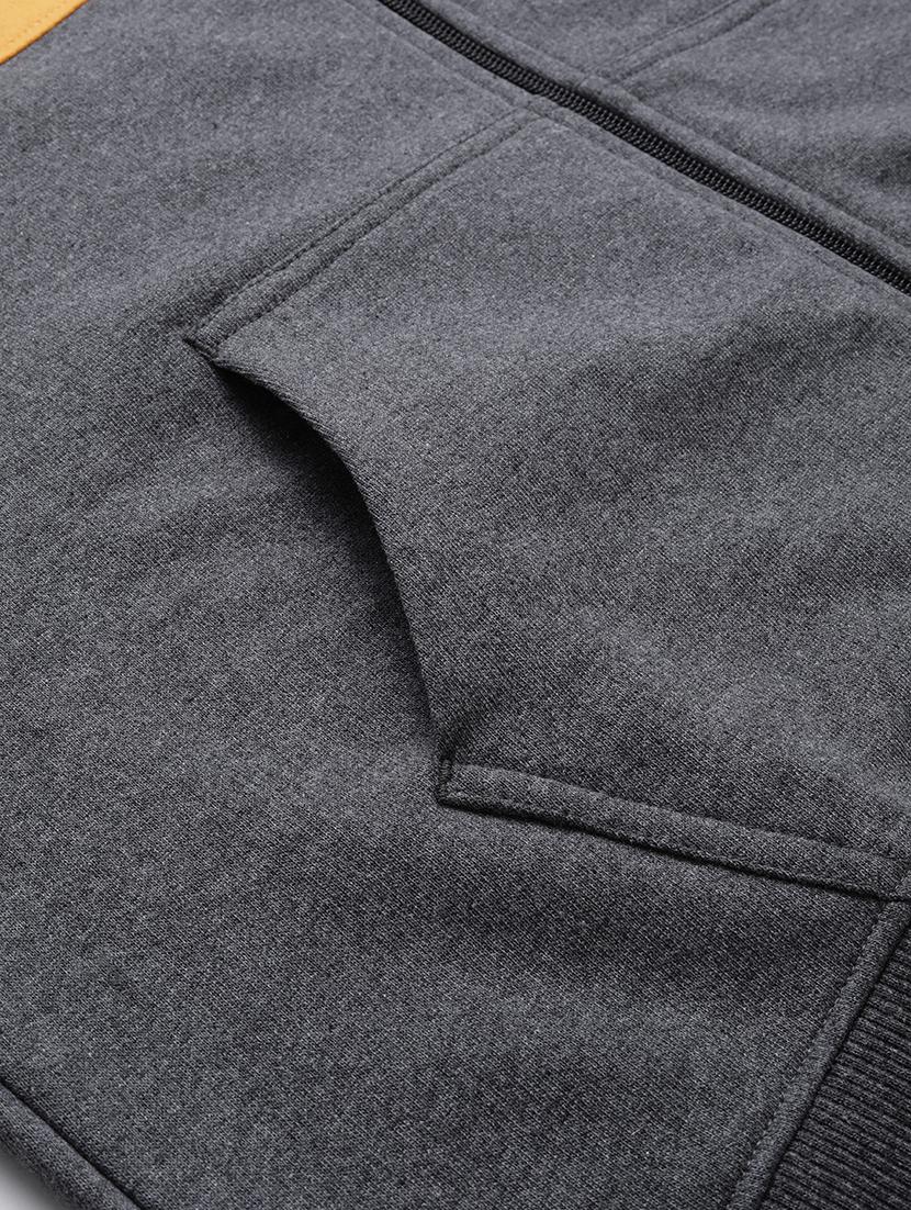 multi color block cut & sew fleece sweatshirt - 17333824 - Zoom Image - 6