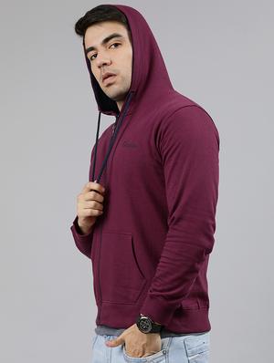 maroon solid sweatshirt - 17333830 - Standard Image - 2