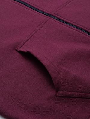 maroon solid sweatshirt - 17333830 - Standard Image - 6