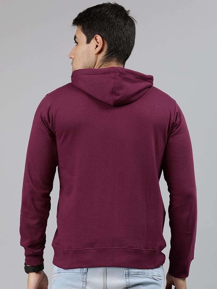 maroon solid sweatshirt - 17333830 - Zoom Image - 3