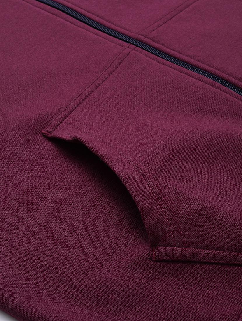 maroon solid sweatshirt - 17333830 - Zoom Image - 6