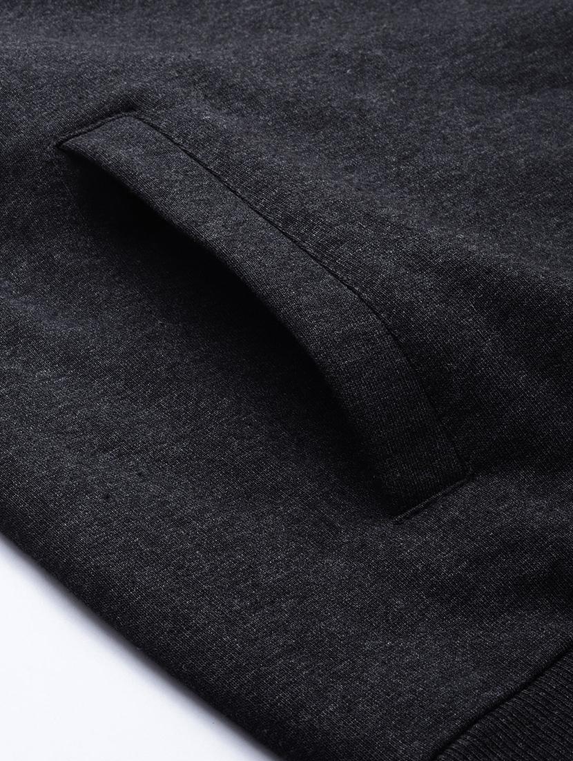 yellow color block cut & sew fleece sweatshirt - 17333837 - Zoom Image - 5