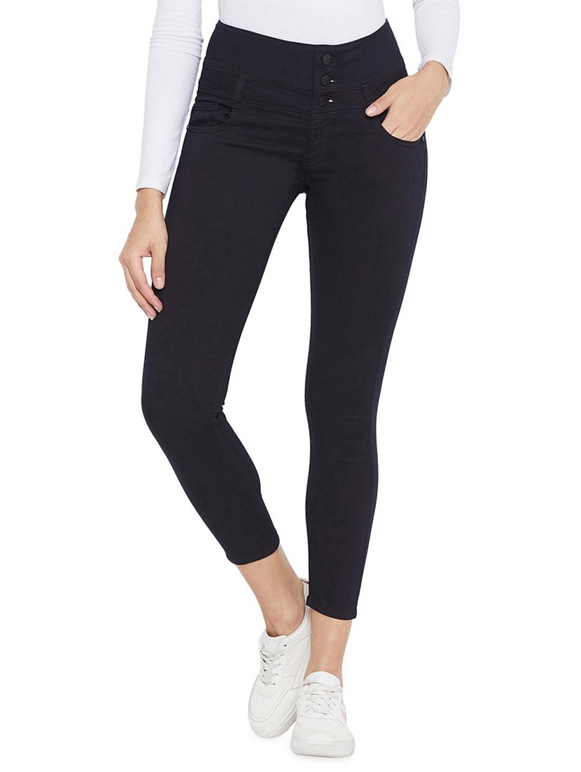 high rise solid jeans - 17333907 - Zoom Image - 1