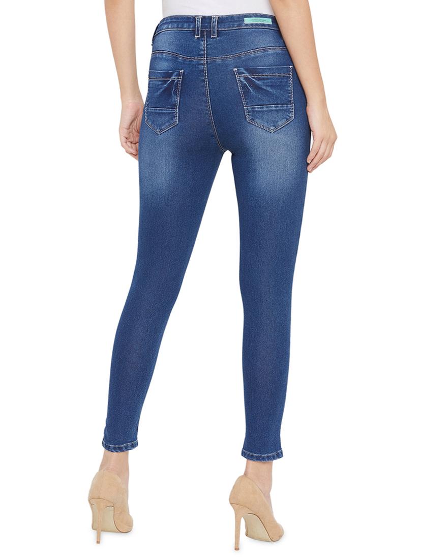 high rise solid jeans - 17333908 - Zoom Image - 3