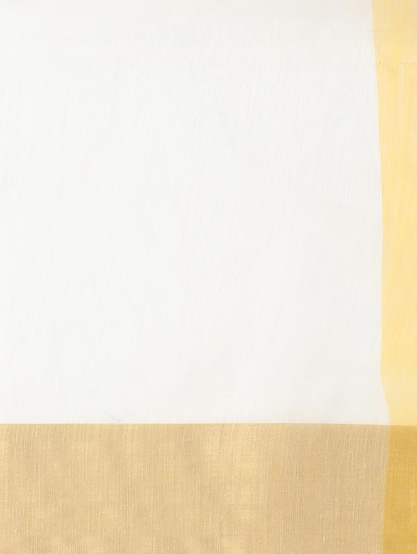 color block chanderi saree with blouse - 17333921 - Zoom Image - 4