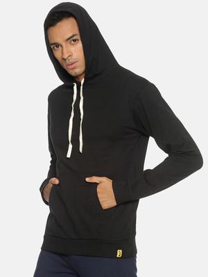 black solid sweatshirt - 17333956 - Standard Image - 2