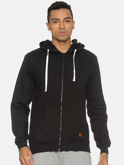 black solid sweatshirt - 17333961 - Standard Image - 1