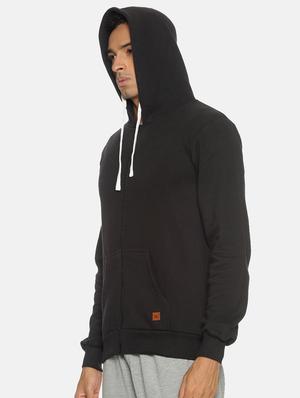black solid sweatshirt - 17333961 - Standard Image - 2