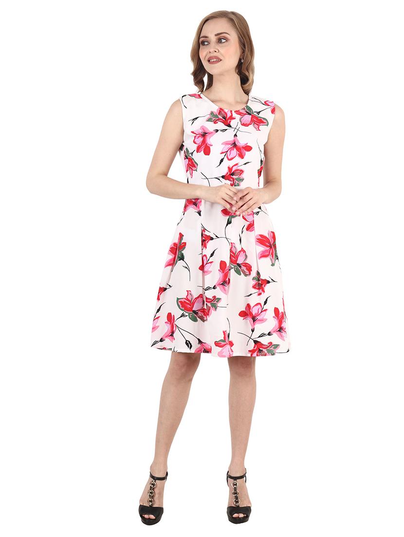 tie back floral dress - 17333969 - Zoom Image - 1