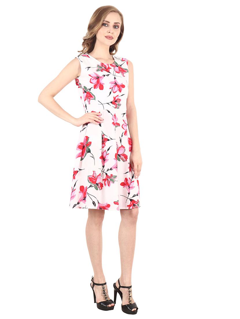 tie back floral dress - 17333969 - Zoom Image - 3