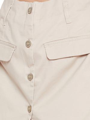 high rise solid shorts - 17333975 - Standard Image - 5