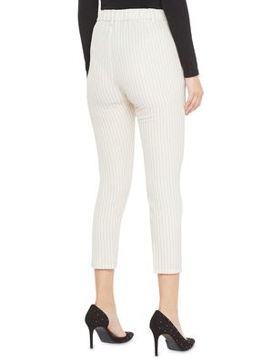 high rise striped trouser - 17333977 - Standard Image - 3