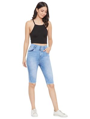 mid rise acid washed capri - 17333983 - Standard Image - 4