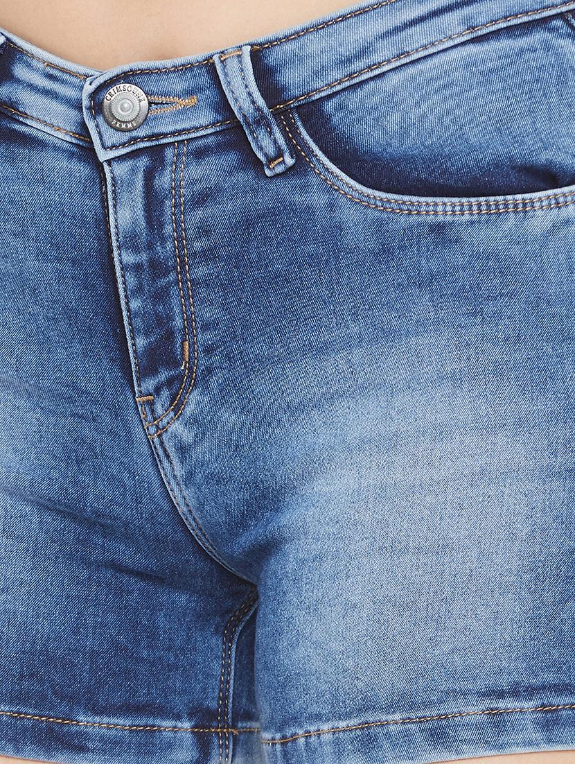 mid rise stone washed short - 17333986 - Zoom Image - 5