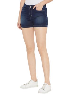 mid rise stone washed shorts - 17333990 - Standard Image - 2