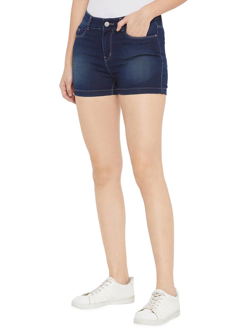 mid rise stone washed shorts - 17333990 - Zoom Image - 2