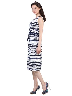 tie front abstract sheath dress - 17334034 - Standard Image - 2