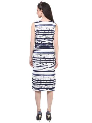 tie front abstract sheath dress - 17334034 - Standard Image - 3