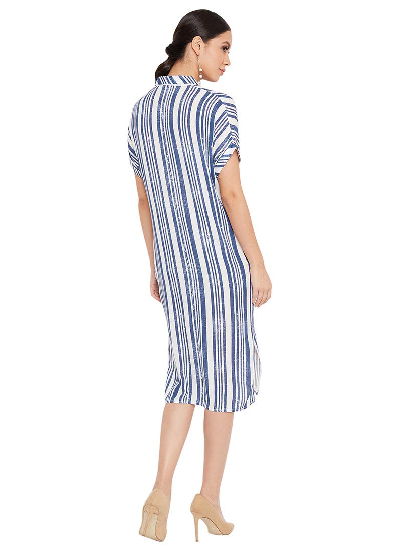 pocket patch striped shirt dress - 17334038 - Zoom Image - 3