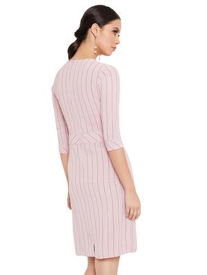 round neck striped shift dress - 17334040 - Standard Image - 3