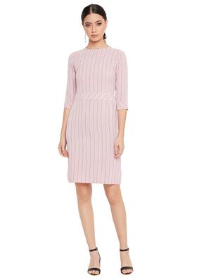 round neck striped shift dress - 17334040 - Standard Image - 4