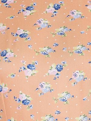 tie front floral a-line dress - 17334041 - Standard Image - 4