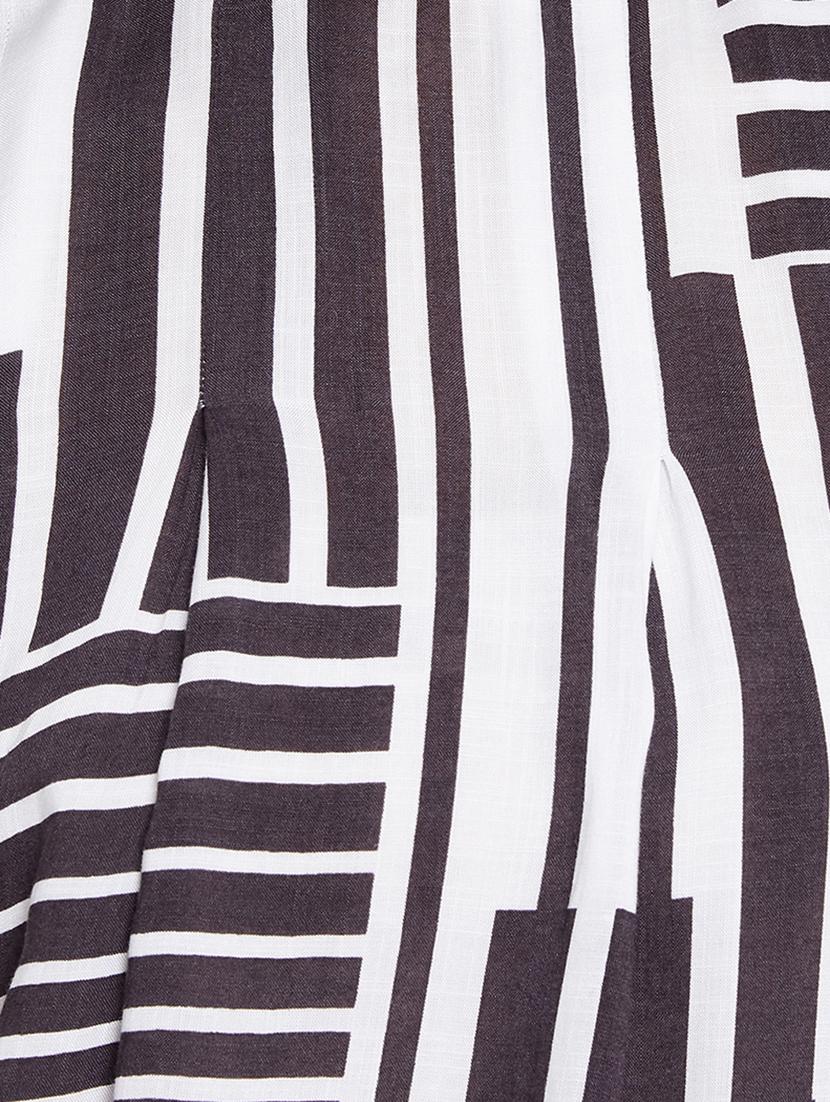 round neck striped top - 17334045 - Zoom Image - 5