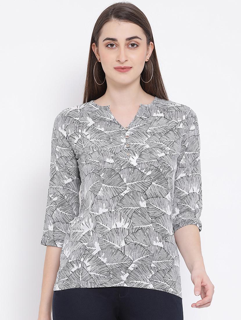 notch neck abstract top - 17334056 - Zoom Image - 1