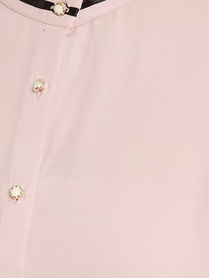 contrast piped curved hem shirt - 17334061 - Standard Image - 5