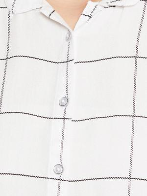 button up checkered shirt - 17334063 - Standard Image - 5
