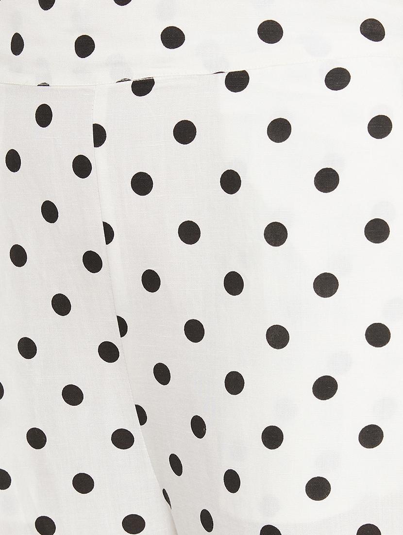 round neck polka dot top with trouser set - 17334073 - Zoom Image - 4