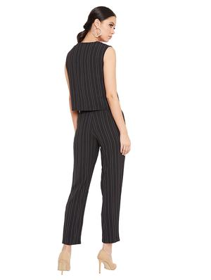 round neck striped top with trouser set - 17334074 - Standard Image - 3