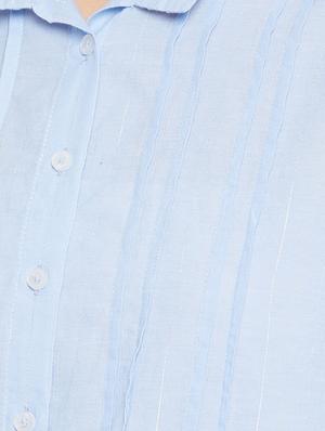 bishop sleeved solid shirt - 17334096 - Standard Image - 5