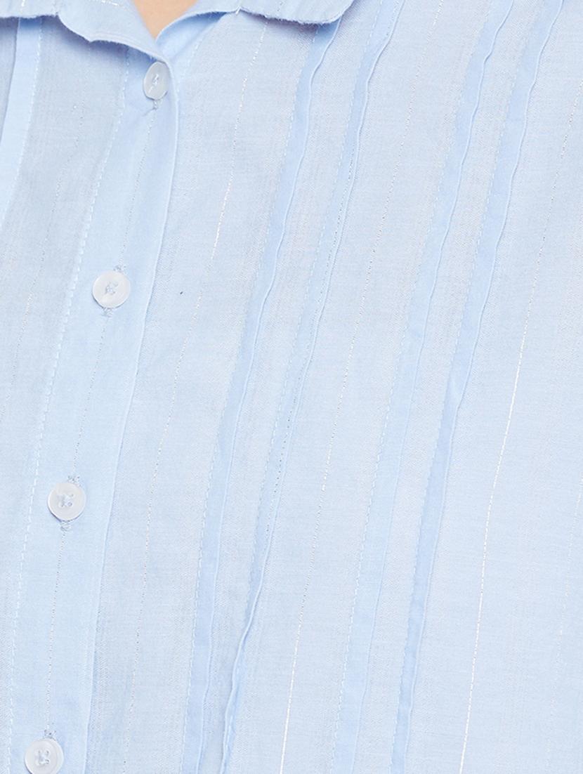 bishop sleeved solid shirt - 17334096 - Zoom Image - 5