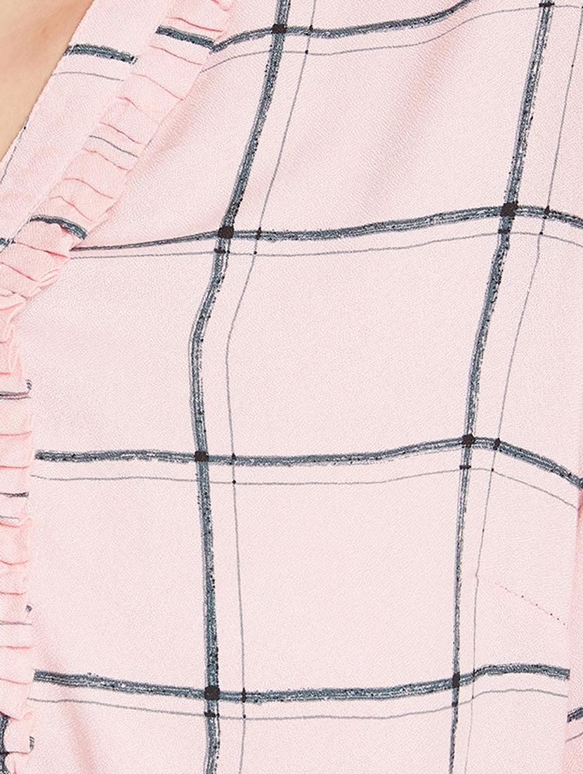 mandarin neck checkered shirt - 17334098 - Zoom Image - 5