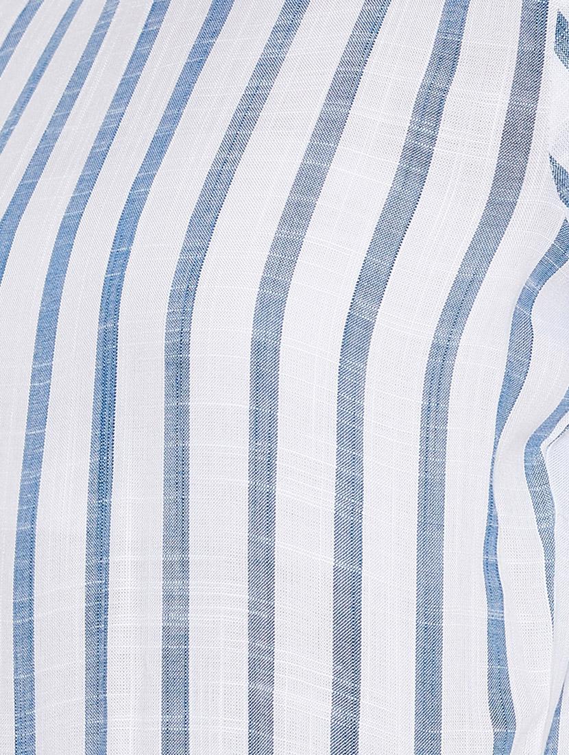 tie front striped jumpsuit - 17334106 - Zoom Image - 4
