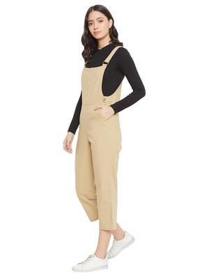 button detail solid dungaree - 17334111 - Standard Image - 2