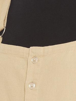button detail solid dungaree - 17334111 - Standard Image - 4