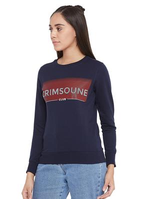 round neck graphic sweatshirt - 17334139 - Standard Image - 2