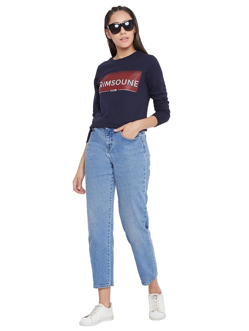 round neck graphic sweatshirt - 17334139 - Zoom Image - 4