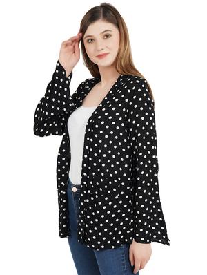 bell sleeved polka dot shrug - 17334143 - Standard Image - 2