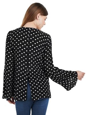bell sleeved polka dot shrug - 17334143 - Standard Image - 3