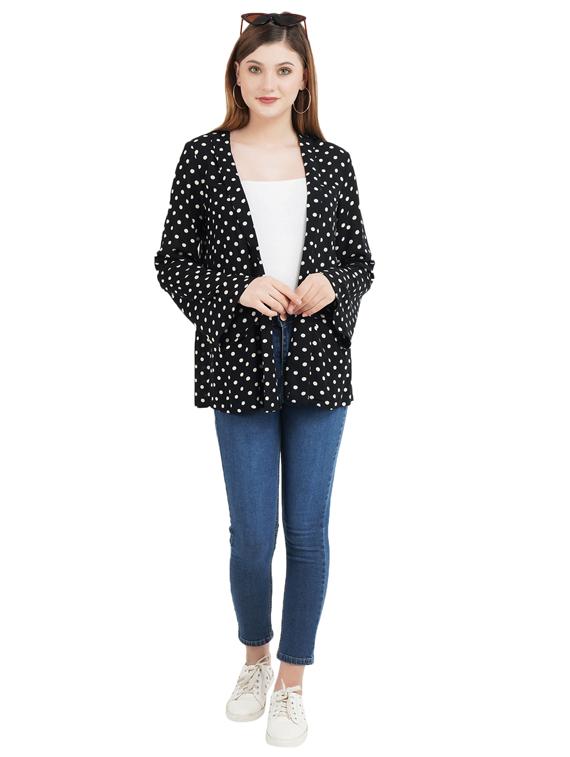 bell sleeved polka dot shrug - 17334143 - Zoom Image - 4