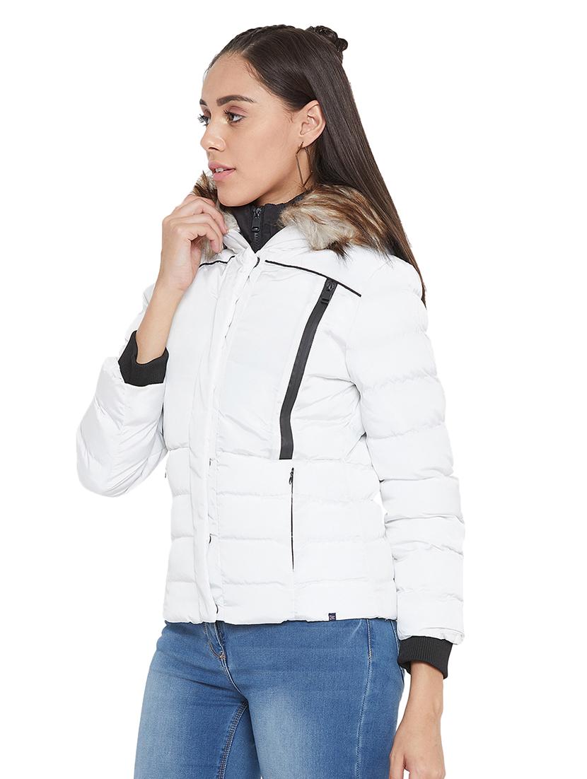hooded neck quilted jacket - 17334147 - Zoom Image - 2