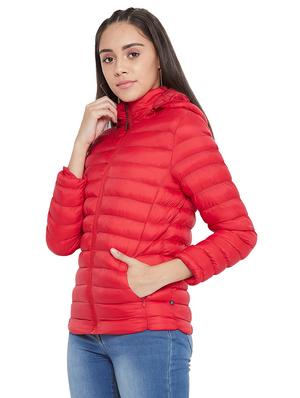 hooded neck quilted jacket - 17334150 - Standard Image - 2