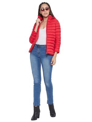hooded neck quilted jacket - 17334150 - Standard Image - 5