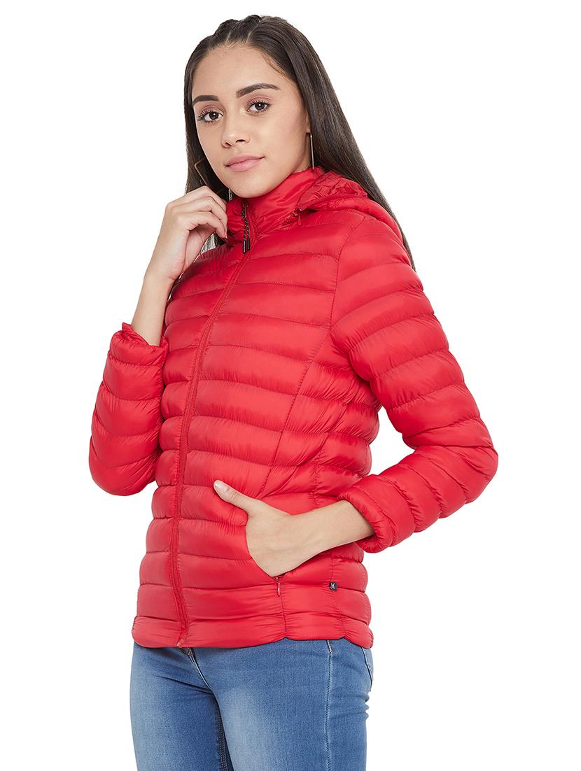 hooded neck quilted jacket - 17334150 - Zoom Image - 2