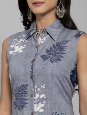 printed a-line kurta - 17334267 - Standard Image - 6
