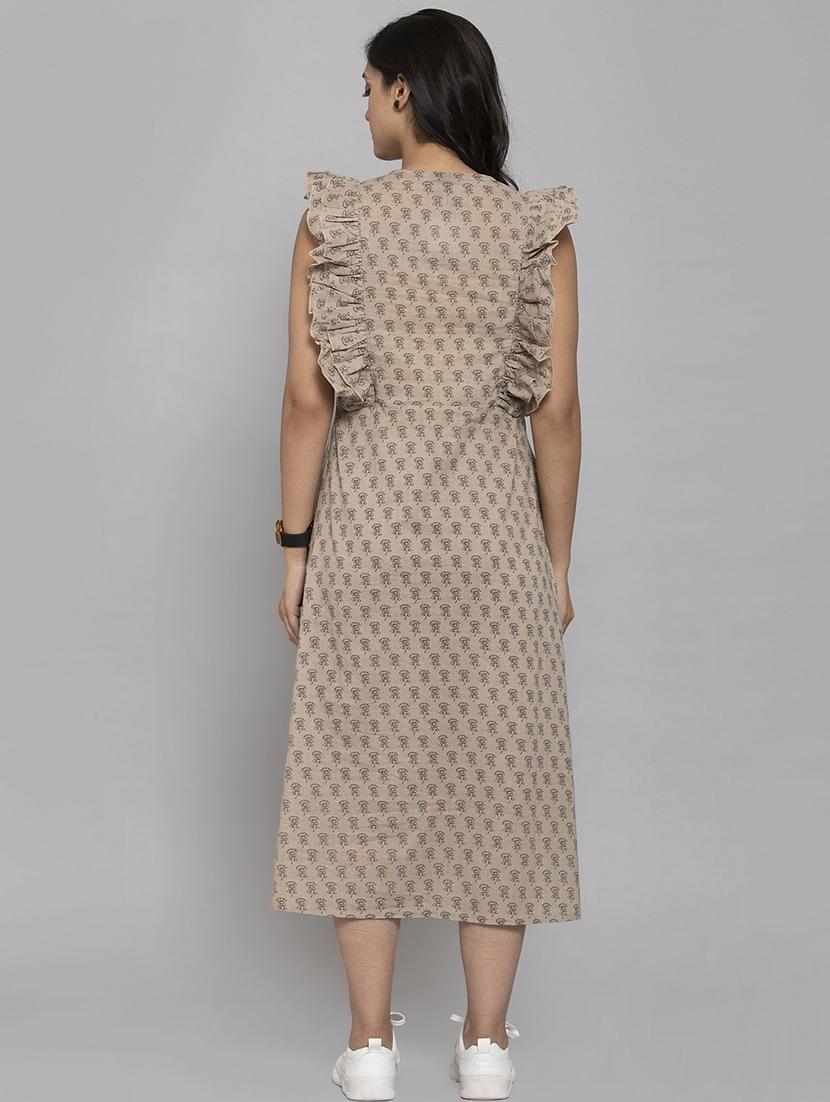 frill detail a-line dress - 17334270 - Zoom Image - 4