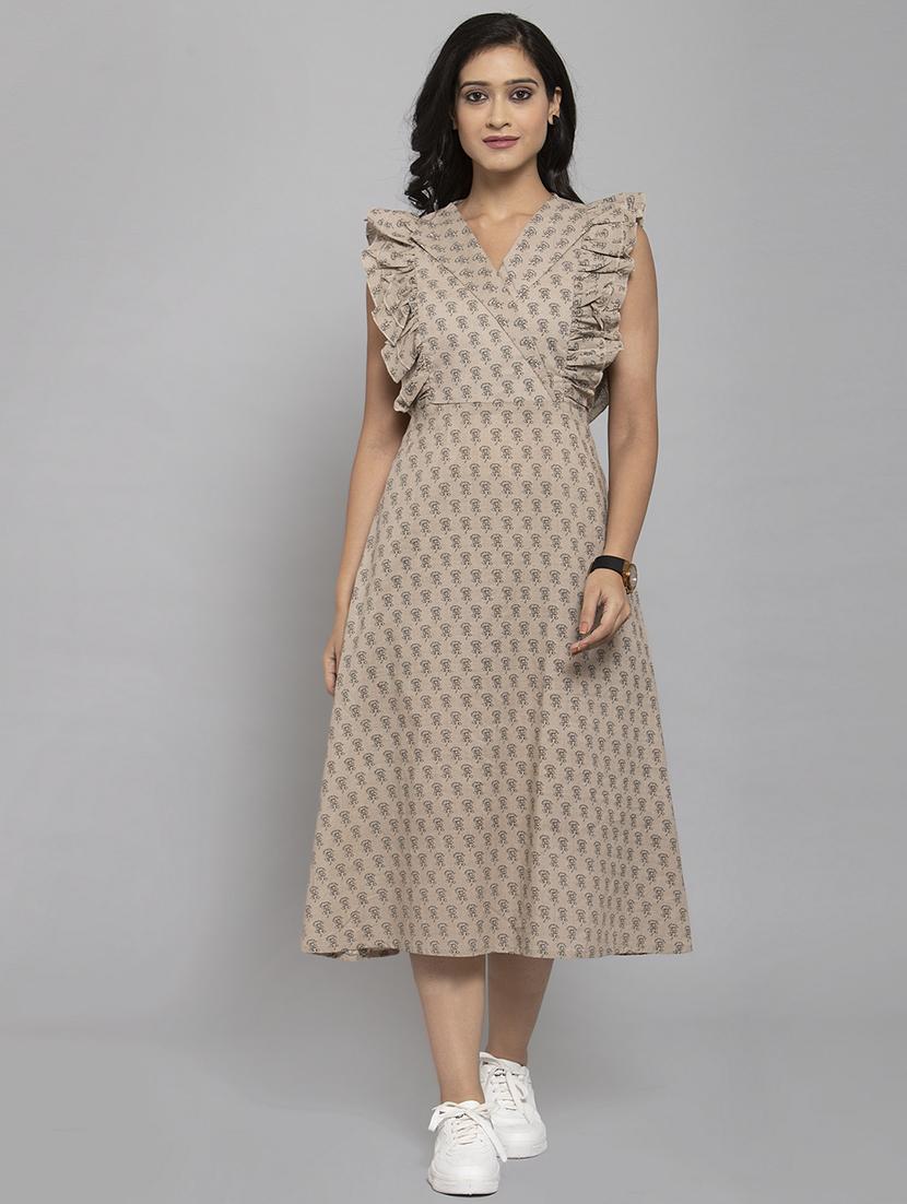 frill detail a-line dress - 17334270 - Zoom Image - 5
